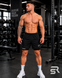 Чоловічий спортивний комплект 2 в 1 Gymshark чорний з зеленим принтом 2in1-018 фото 5